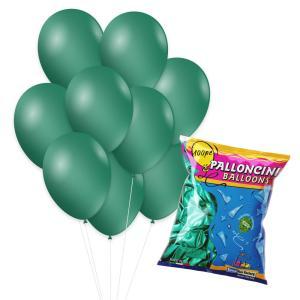 Palloncini verde scuro metallizzato gm90 10"-26cm. 100pz