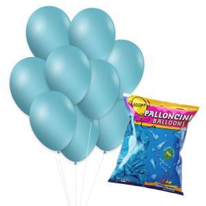 Palloncini celeste metallizzato gm90 10"-26cm. 100pz