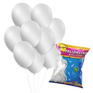 Palloncini bianco metallizzato gm90 10"-26cm. 100pz