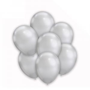 Palloncini argento chrome da 33cm. 50pz