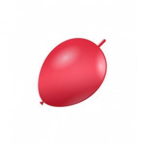 Palloncini link rosso chiaro metallizzato da 15cm. 100pz