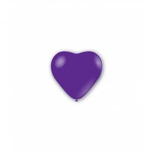 Palloncini cuore viola pastello da 12cm. 100pz