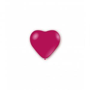 Palloncini cuore fucsia pastello da 12cm. 100pz