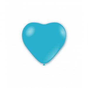 Palloncini cuore celeste pastello da 25cm. 100pz