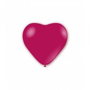 Palloncini cuore fucsia pastello da 25cm. 100pz