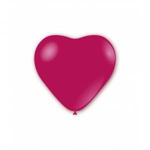 Palloncini cuore fucsia pastello da 43cm. 50pz