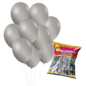 Palloncini metallizzati gm90 10"-26cm argento 68, 20pz.