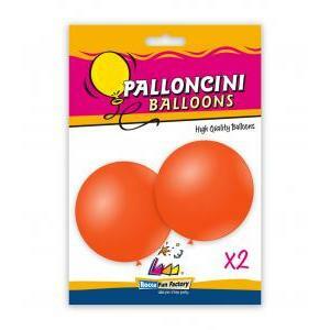 Blister 2pz palloncini pastello 33" - 83cm arancio 14