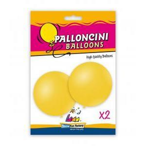 Blister 2pz palloncini pastello 33" - 83cm giallo 11