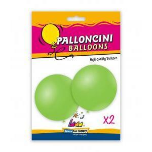 Blister 2pz palloncini pastello 33" - 83cm verde 18