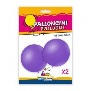 Blister 2pz palloncini pastello 33" - 83cm lavanda 49