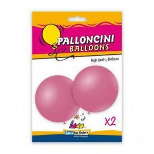 Blister 2pz palloncini pastello 33" - 83cm rosa 26