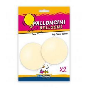 Blister 2pz palloncini pastello 33" - 83cm avorio 37