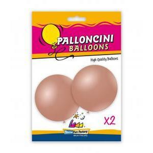 Blister 2pz palloncini metallizzati 33" - 83cm rosa gold 81