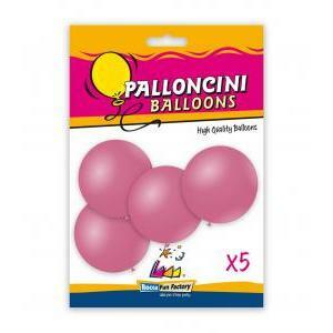 Blister 5pz palloncini pastello 15" - 38cm rosa 26