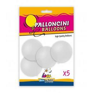 Blister 5pz palloncini 15" - 38cm trasparente 57