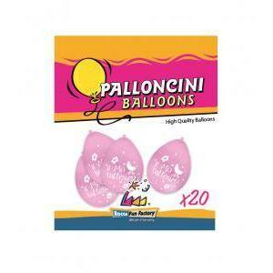 Blister 20pz 9"/10" rosa 26 st. bianca 2l r il mio battesimo