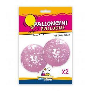 Blister 2pz 33" rosa 26 st. bianca globo 1° compl.