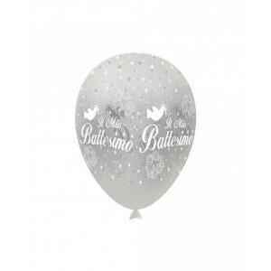 Palloncini battesimo in lattice trasparenti 12inc-30cm, 100pz.