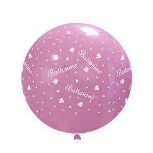 Palloncini battesimo in lattice colore rosa 33inc-83cm, 1pz.