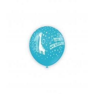 Palloncini primo compleanno celeste 5inc-13cm, 100pz.