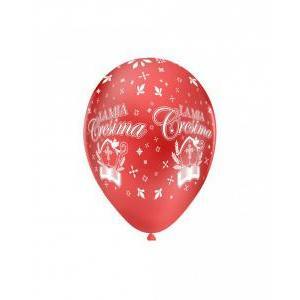 Pall. 11"/12" rosso 63 st. bianca globo la mia cresima