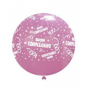 Pall. 33" rosa 26 st. bianca globo buon compl.