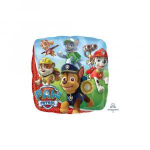 Palloncino  paw patrol quadrato standardshape 18"-46cm. 1pz