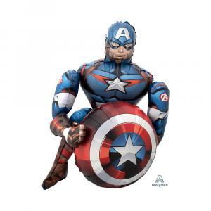 Palloncino  avengers capitan america air airwalker 34"x39". 1pz