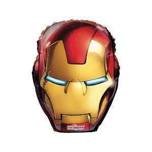 Palloncino  iron man testa standardshape 18"-46cm. 1pz