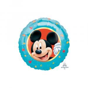 Palloncino  topolino-mickey tondo standardshape 18"-46cm. 1pz