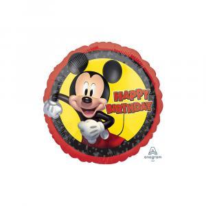 Palloncino  tondo topolino - mickey forever birthday standardshape 18"-46cm. 1pz