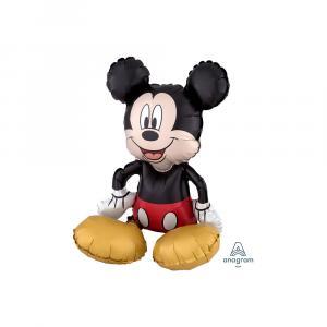 Palloncino  3d sagoma topolino - mickey seduto standardshape 18"-46cm. 1pz