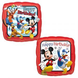 Palloncino  topolino e paperino quadrato standardshape 18"-46cm. 1pz