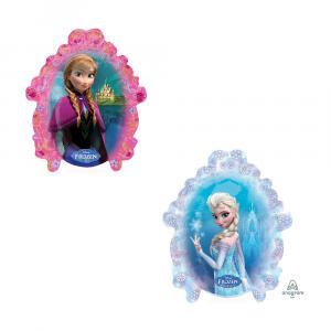 Palloncini  frozen elsa e anna specchio minishape 9"x11". 5pz