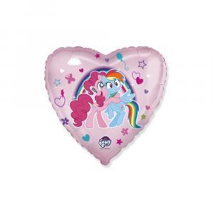 Palloncino  my little pony abbracci cuore 18"-45cm. 1pz