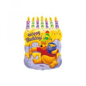 Palloncino  sagoma torta winnie the pooh supershape 46cm x 58cm. 1pz