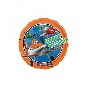 Palloncino  planes happy birthday standardshape 18"-46cm. 1pz