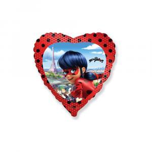 Palloncino  miraculous ladybug cuore 18"-45cm. 1pz