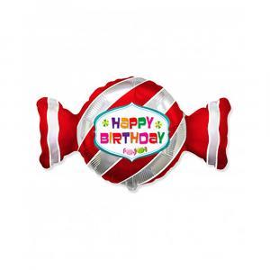 Palloncino  happy birthday caramella 36"-91cm. 1pz