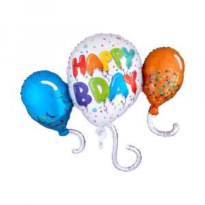 Palloncino  happy birthday celebration sagoma 34"x29". 1pz