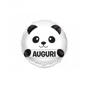 Palloncino  tondo panda auguri 18"-45cm. 1pz