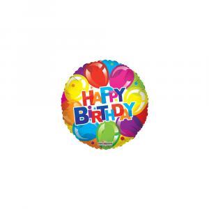 Palloncini  buon compleanno minishape 9"-22cm. 5pz