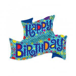 Palloncino  banner happy birthday 36"-91cm. 1pz