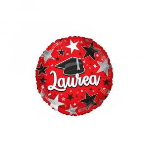 Palloncino  laurea con tocco e stelle tondo 18"-45cm. 1pz