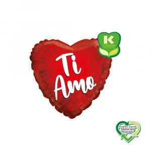 Palloncino  ti amo cuore rosso 18"-45cm. 1pz