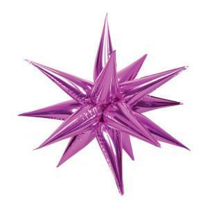 Palloncino  expoloding star fucsia supershape 26" - 65cm. 1pz