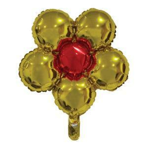 Palloncino  easy flower oro 18" - 45cm. 5pz