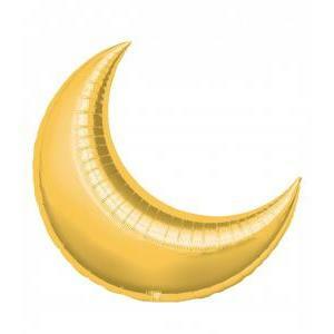 Palloncino  luna oro supershape 36" - 91cm. 1pz