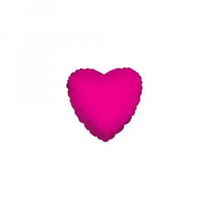 Palloncino  cuore fucsia microshape 4" - 10cm. 5pz